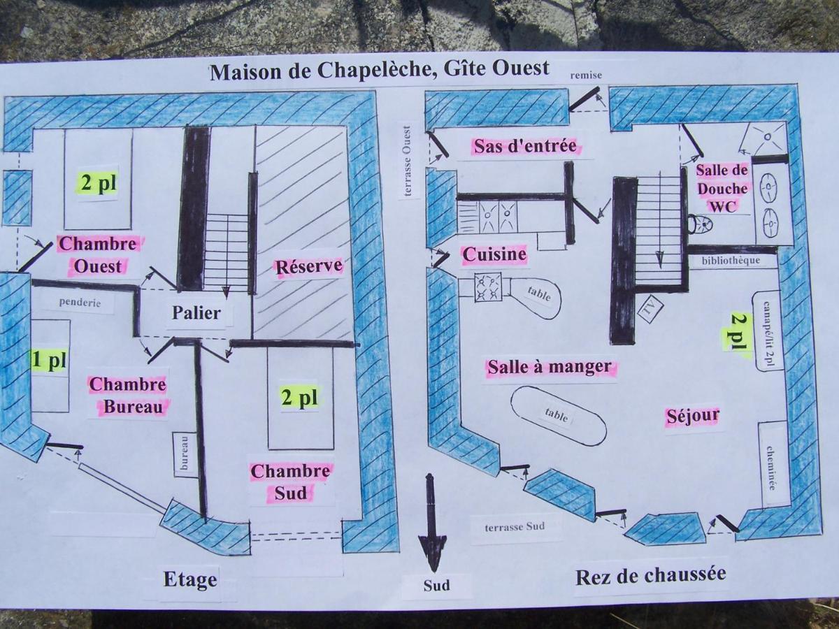 Gîte de Chapelèche Les Châtaigniers Gluiras Esterno foto